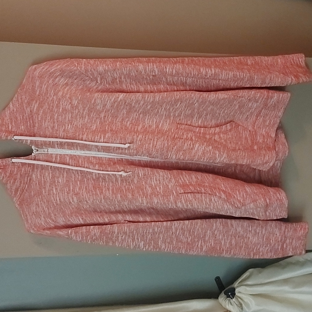 Salmon zipup sweater